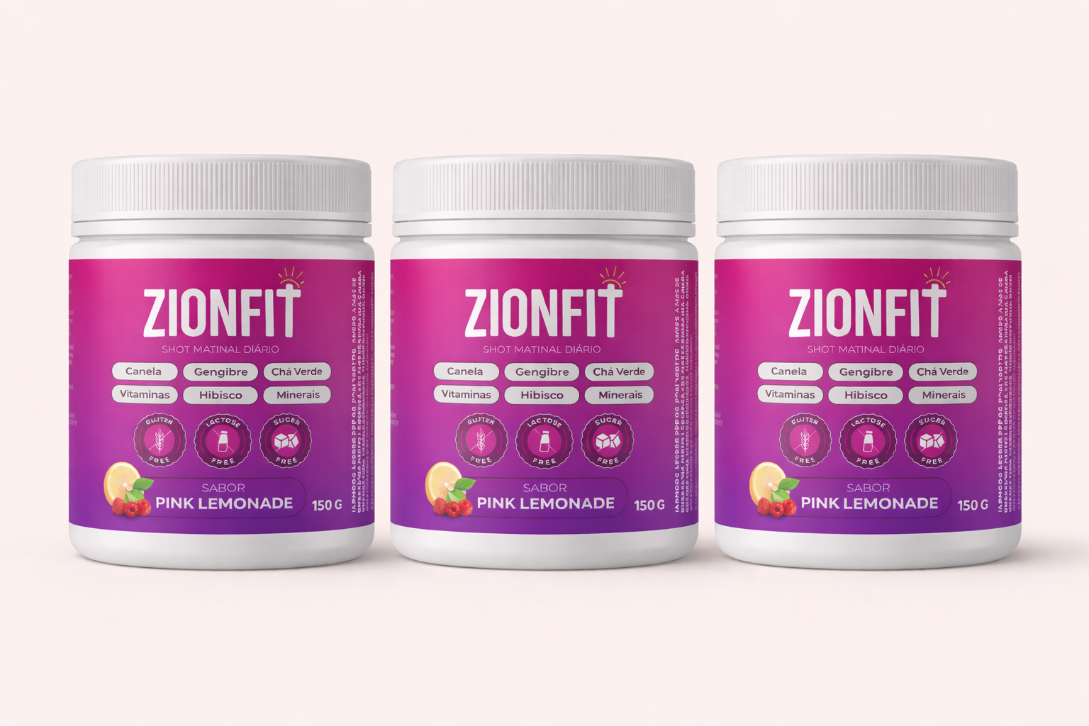 Kit ZionFit com 3 potes